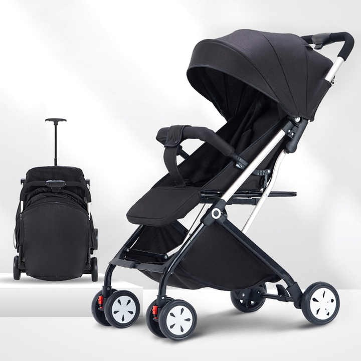 Coches Para Bebes. Lightweight Foldable Compact Stroller Baby Pushchair Buggy Carbon Steel Frame Baby Strollers Prams